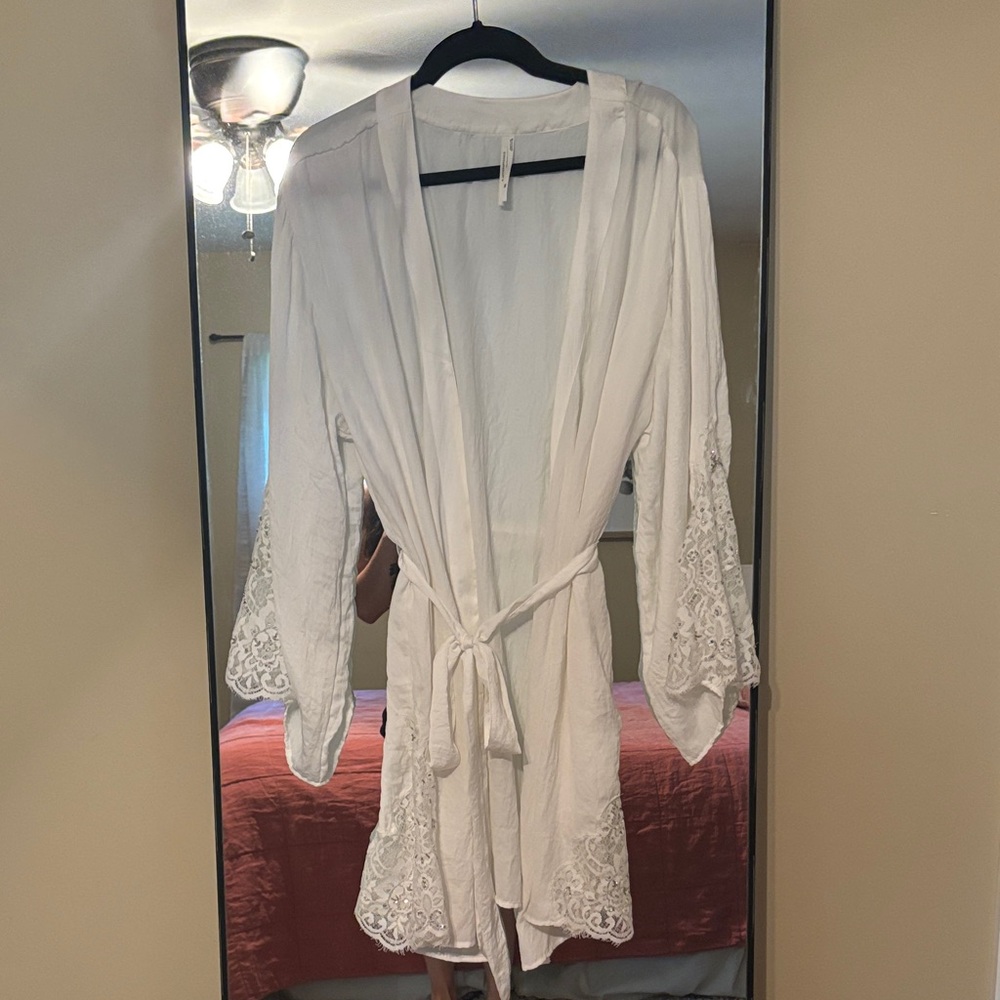 White Bridal Robe